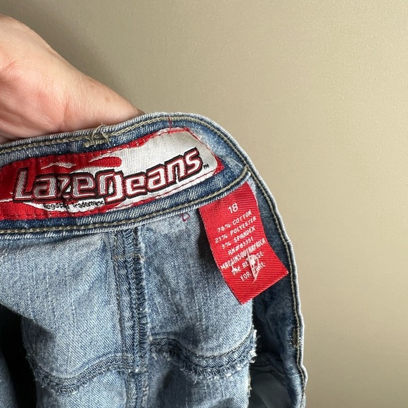 Lazer jeans denim shorts with sequins and beads size 18 - Picture 5 of 8